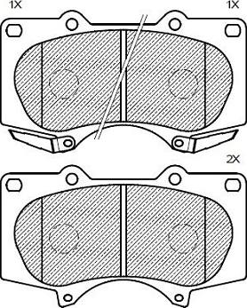 Klaxcar France 24158z - Bremžu uzliku kompl., Disku bremzes www.autospares.lv