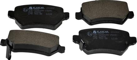 Klaxcar France 24180z - Brake Pad Set, disc brake www.autospares.lv