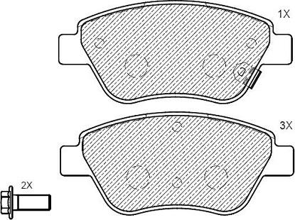 Klaxcar France 24174z - Тормозные колодки, дисковые, комплект www.autospares.lv