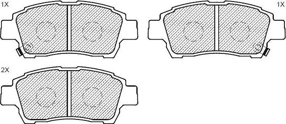 Klaxcar France 24850z - Brake Pad Set, disc brake www.autospares.lv