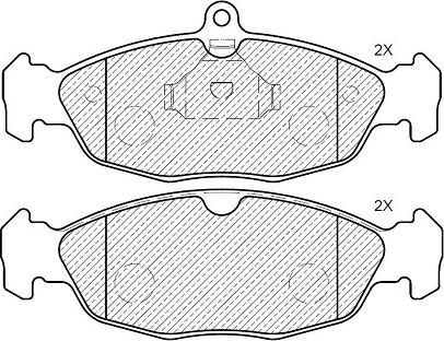 Klaxcar France 24812z - Brake Pad Set, disc brake www.autospares.lv