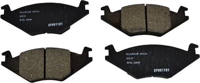 Klaxcar France 24331z - Тормозные колодки, дисковые, комплект www.autospares.lv