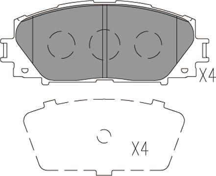 Klaxcar France 24796z - Bremžu uzliku kompl., Disku bremzes autospares.lv