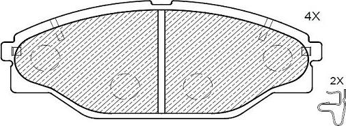 Klaxcar France 24704z - Brake Pad Set, disc brake www.autospares.lv