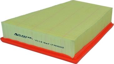 Klaxcar France FA069z - Air Filter, engine www.autospares.lv