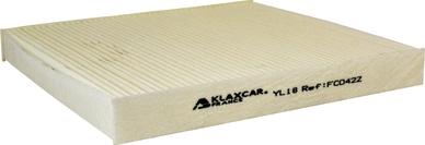 Klaxcar France FC042z - Filter, interior air www.autospares.lv