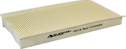 Klaxcar France FC022z - Фильтр воздуха в салоне www.autospares.lv