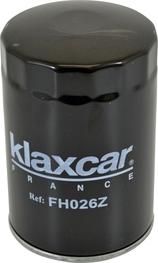 Klaxcar France FH026z - Eļļas filtrs autospares.lv