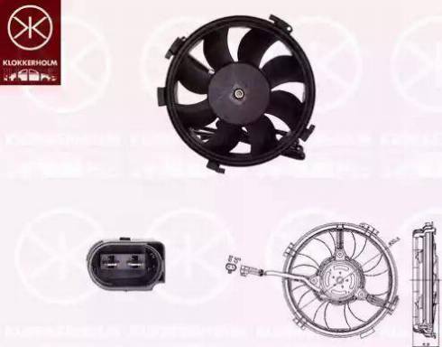 Klokkerholm 95392604 - Ventilators, Motora dzesēšanas sistēma www.autospares.lv