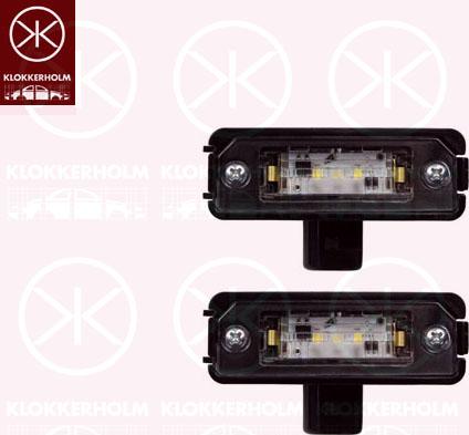 Klokkerholm 95230851 - Numurzīmes apgaismojuma lukturis www.autospares.lv