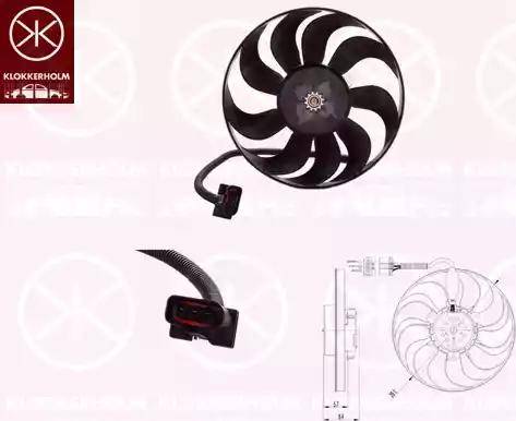 Klokkerholm 95232604 - Ventilators, Motora dzesēšanas sistēma www.autospares.lv