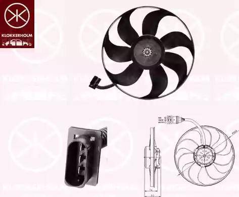 Klokkerholm 95232606 - Ventilators, Motora dzesēšanas sistēma www.autospares.lv