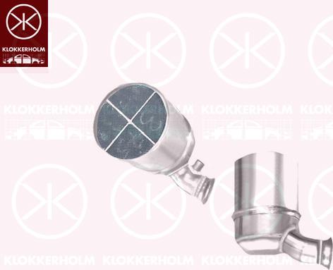 Klokkerholm 55098600 - Nosēdumu / Daļiņu filtrs, Izplūdes gāzu sistēma www.autospares.lv