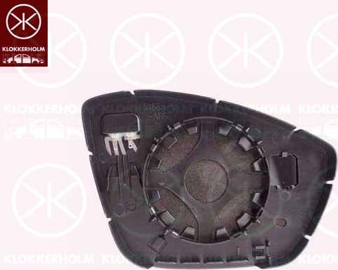 Klokkerholm 55111061 - Spoguļstikls, Ārējais atpakaļskata spogulis www.autospares.lv