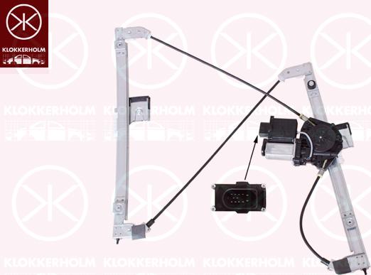 Klokkerholm 66081802 - Window Regulator www.autospares.lv