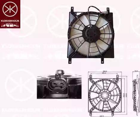 Klokkerholm 68352601 - Fan, radiator www.autospares.lv