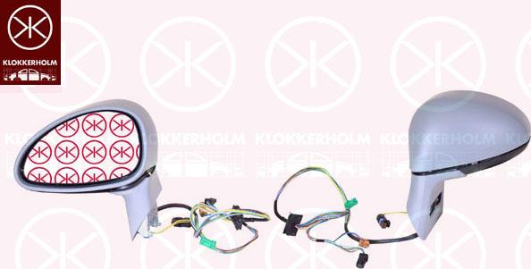 Klokkerholm 05371044 - Ārējais atpakaļskata spogulis www.autospares.lv