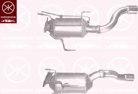 Klokkerholm 00408600 - Сажевый / частичный фильтр, система выхлопа ОГ www.autospares.lv