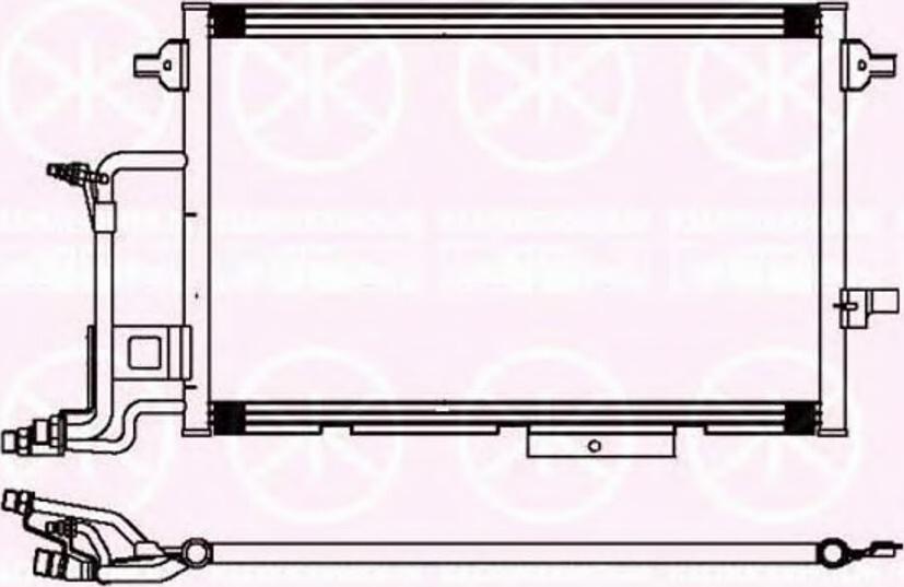 Klokkerholm 0014305137 - Kondensators, Gaisa kond. sistēma www.autospares.lv