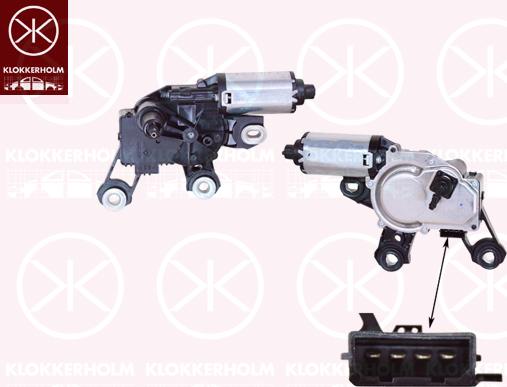 Klokkerholm 00297173 - Двигатель стеклоочистителя www.autospares.lv