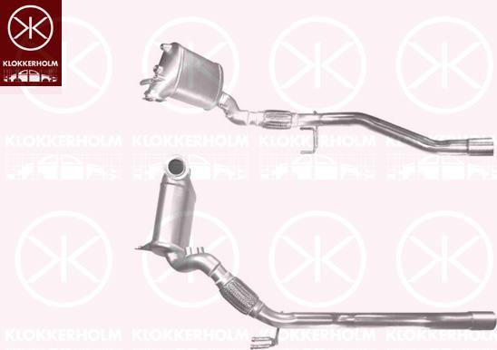 Klokkerholm 00268600 - Nosēdumu / Daļiņu filtrs, Izplūdes gāzu sistēma autospares.lv