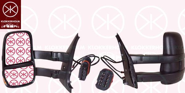 Klokkerholm 30811043 - Ārējais atpakaļskata spogulis www.autospares.lv