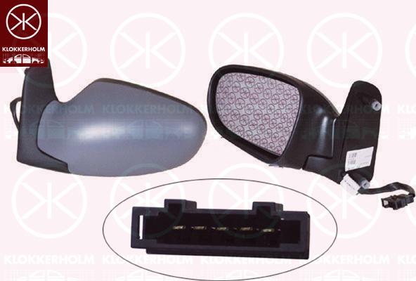 Klokkerholm 25821043 - Ārējais atpakaļskata spogulis www.autospares.lv