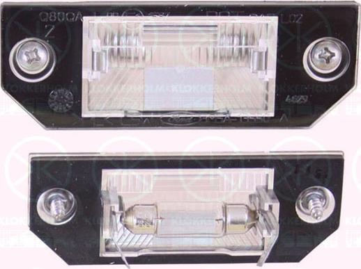 Klokkerholm 25330850 - Licence Plate Light www.autospares.lv