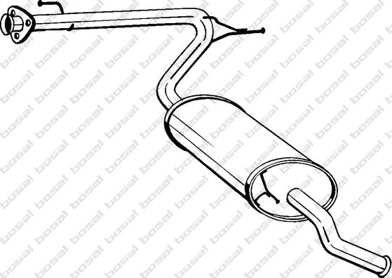 Klokkerholm 281-093 - Izplūdes gāzu trokšņa slāpētājs (pēdējais) autospares.lv