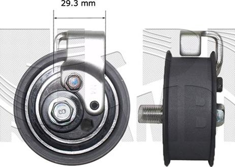 KM International FI5230 - Spriegotājrullītis, Gāzu sadales mehānisma piedziņas siksna autospares.lv