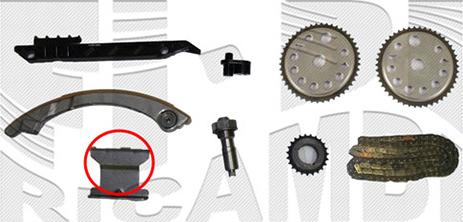 KM International KCD152 - Sadales vārpstas piedziņas ķēdes komplekts www.autospares.lv