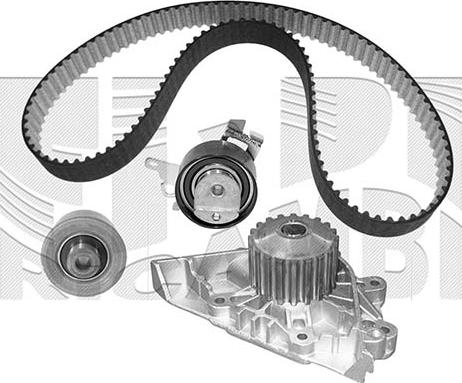 KM International WKFI384 - Водяной насос + комплект зубчатого ремня ГРМ www.autospares.lv