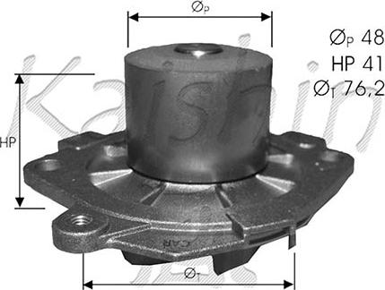 KM International WPK372 - Водяной насос www.autospares.lv