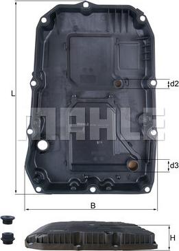 KNECHT HX 196 KIT - Oil sump, automatic transmission www.autospares.lv