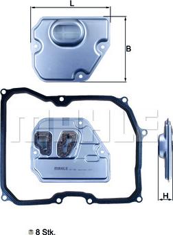 KNECHT HX 169KIT - Hidrofiltrs, Automātiskā pārnesumkārba www.autospares.lv