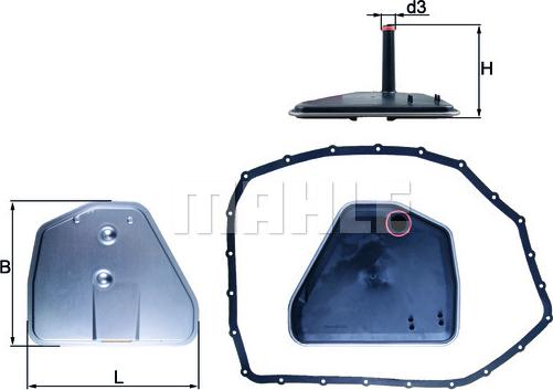 KNECHT HX 164D - Hidrofiltrs, Automātiskā pārnesumkārba autospares.lv