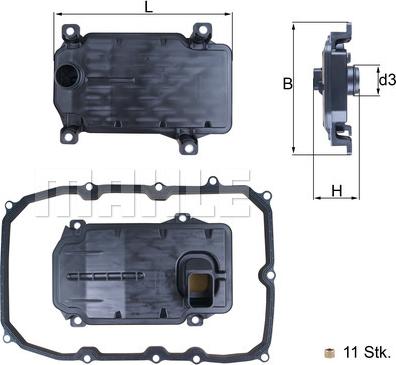 KNECHT HX 187 KIT - Hidrofiltrs, Automātiskā pārnesumkārba www.autospares.lv