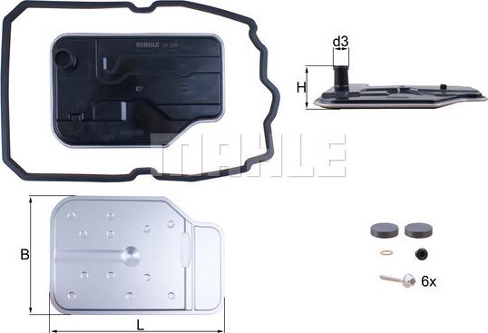 KNECHT HX 230 KIT - Hidrofiltrs, Automātiskā pārnesumkārba www.autospares.lv