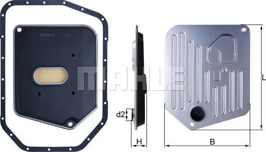 KNECHT HX 278D - Hidrofiltrs, Automātiskā pārnesumkārba autospares.lv