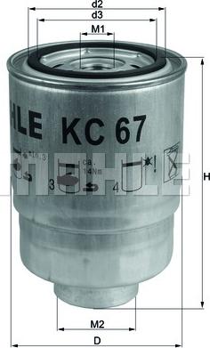 KNECHT KC 67 - Fuel filter www.autospares.lv