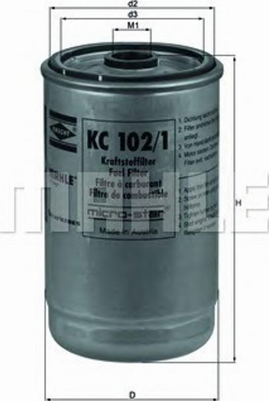 KNECHT KC 102/1 - Fuel filter www.autospares.lv