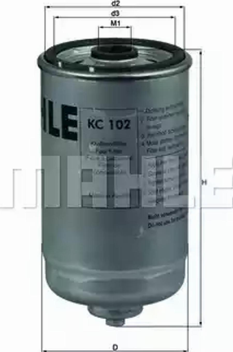 KNECHT KC 102 - Fuel filter www.autospares.lv