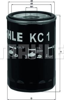 KNECHT KC 1 - Fuel filter www.autospares.lv