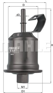 KNECHT KL 434 - Топливный фильтр www.autospares.lv