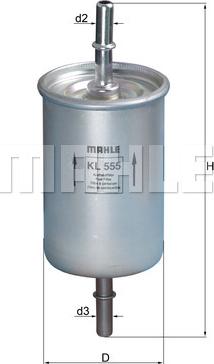 KNECHT KL 555 - Fuel filter www.autospares.lv