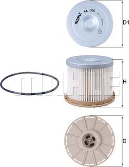 KNECHT KX 505D - Degvielas filtrs www.autospares.lv