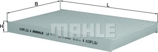 KNECHT LA 910 - Filter, interior air www.autospares.lv