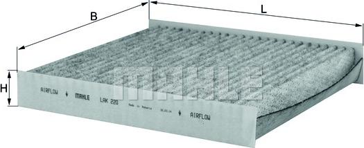 KNECHT LAK 220 - Filter, interior air www.autospares.lv