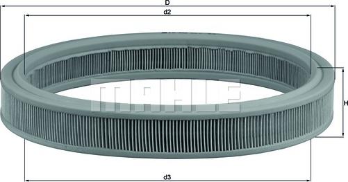 KNECHT LX 332 - Воздушный фильтр, двигатель www.autospares.lv