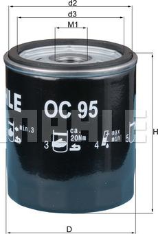 KNECHT OC 95 - Oil Filter www.autospares.lv